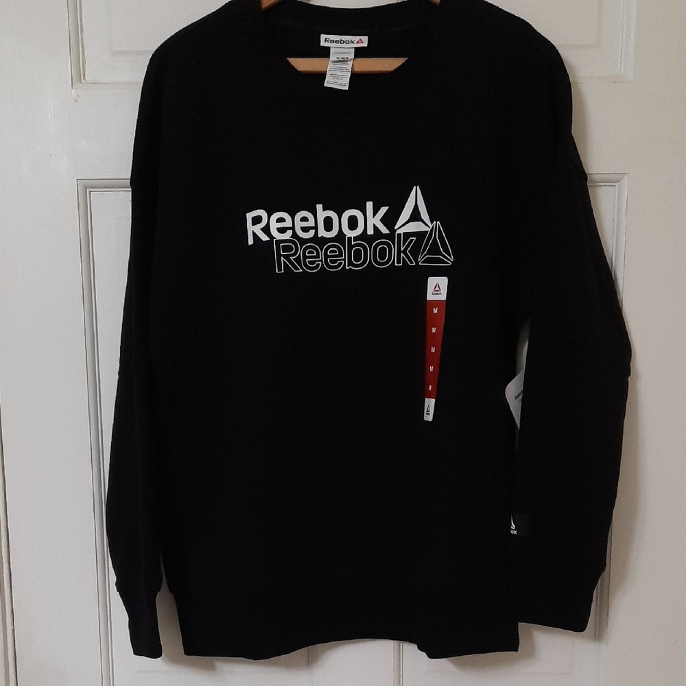 Reebok Black Crewneck Sweater Classic Style
